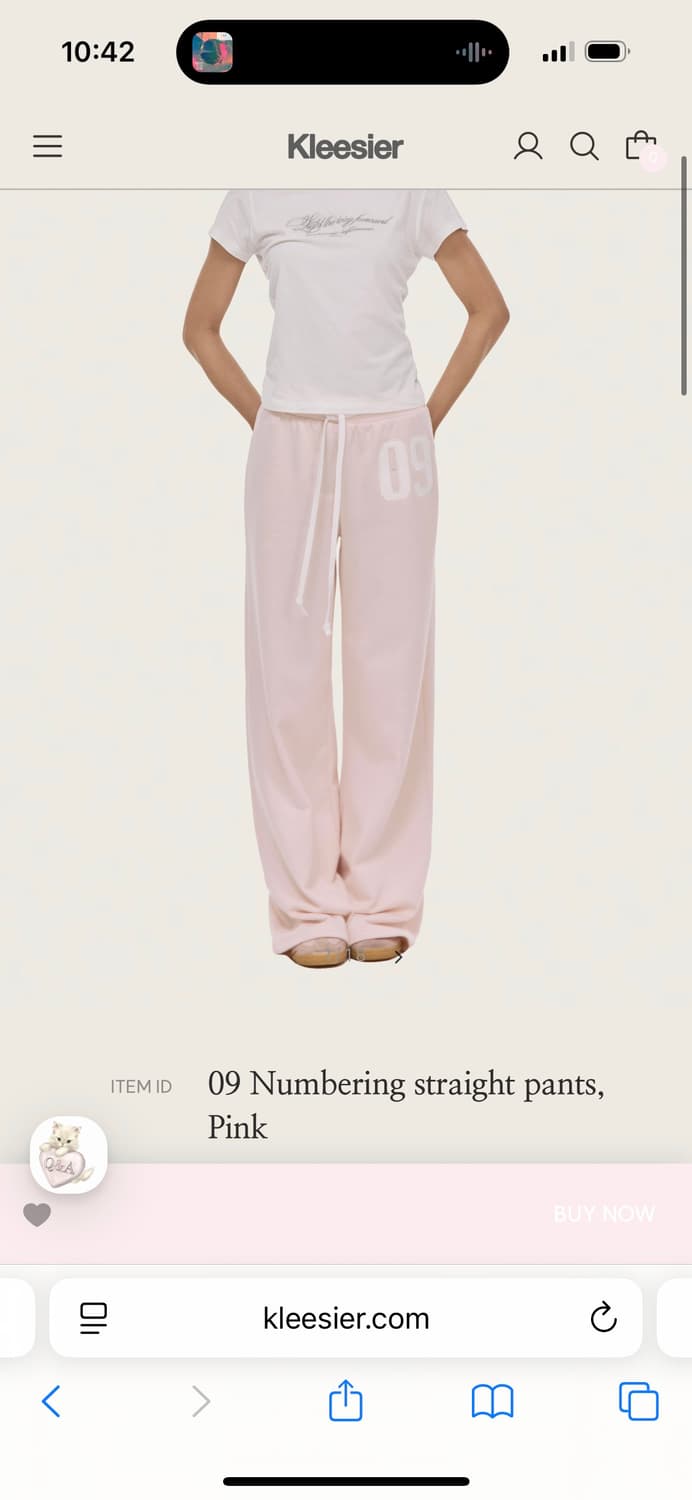 클리시어 넘버링 팬츠 09 Numbering straight pants 상품이미지1