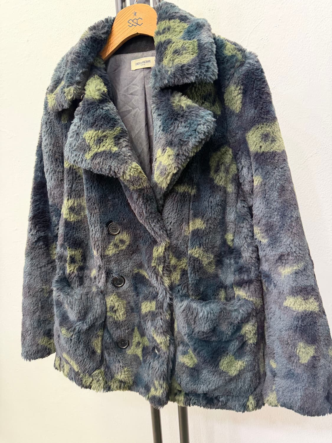 정품) 쟈딕앤볼테르 카모 퍼 자켓 S 상품이미지3