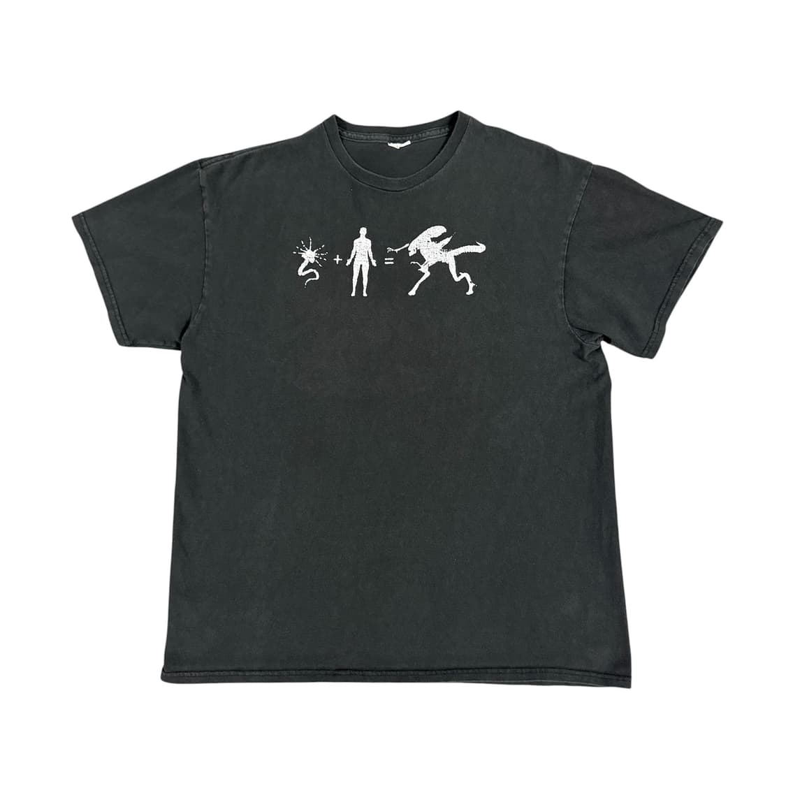 빈티지 2000s Y2k 에일리언 진화 티셔츠 Humor Tee 상품이미지1