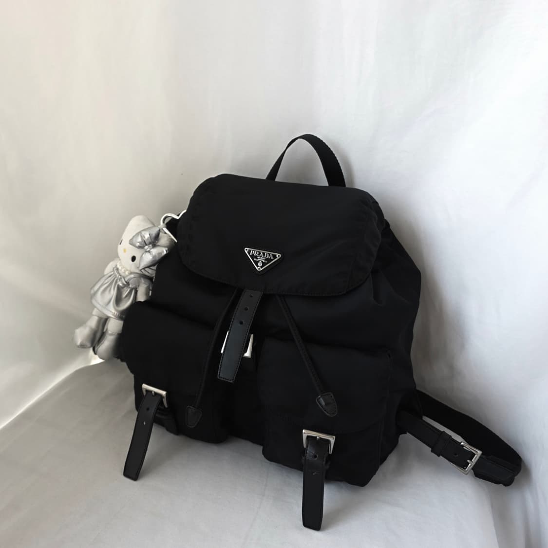 [정품 PRADA] 프라다 투포켓 나일론 빈티지백팩 라지 상품이미지9