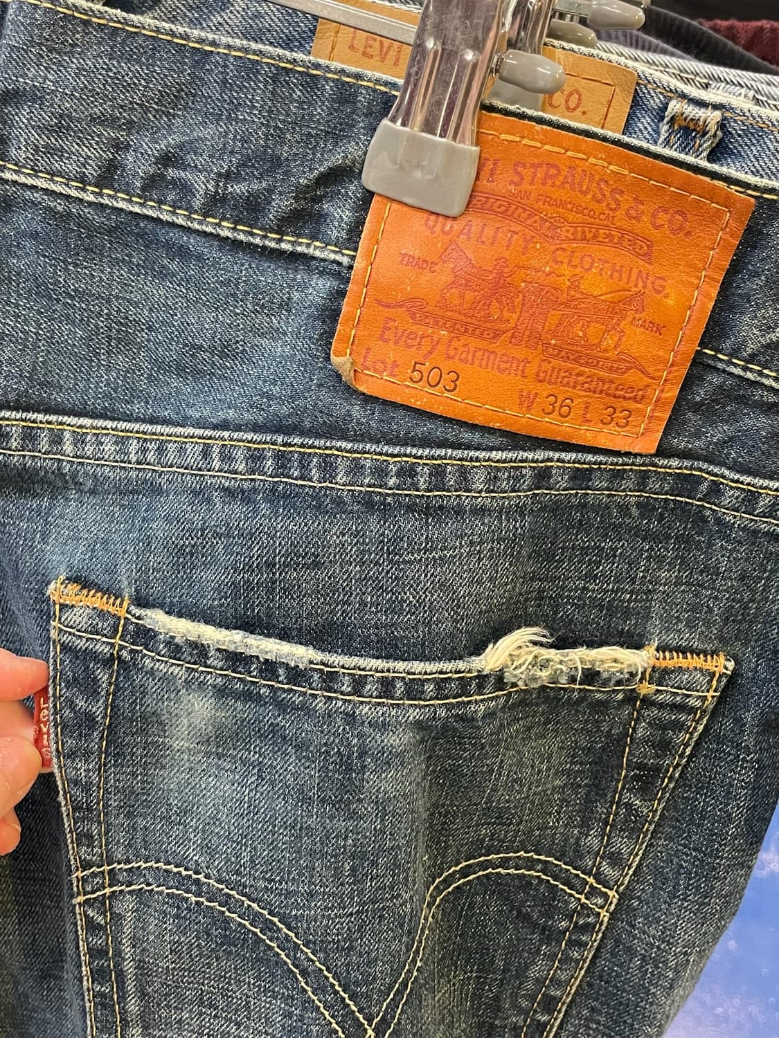 Levis 리바이스 503 Japan 데님 팬츠 상품이미지5