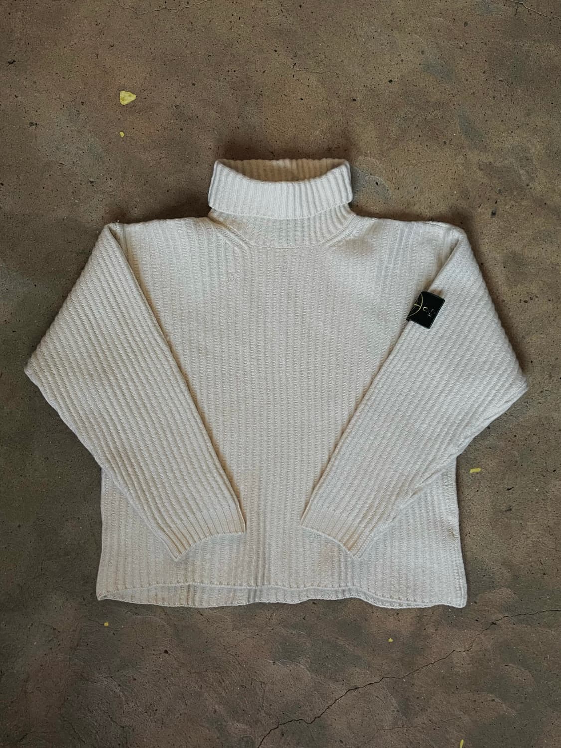 [S]98AW 스톤아일랜드 그린 엣지 롤 넥 니트 점퍼 아카이브 상품이미지1