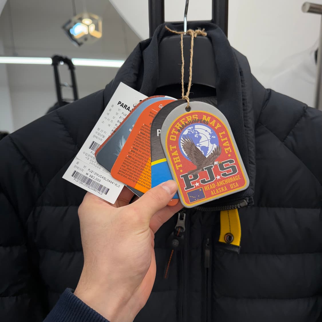 [XL/백화점판] 파라점퍼스 경량패딩 블랙 상품이미지2