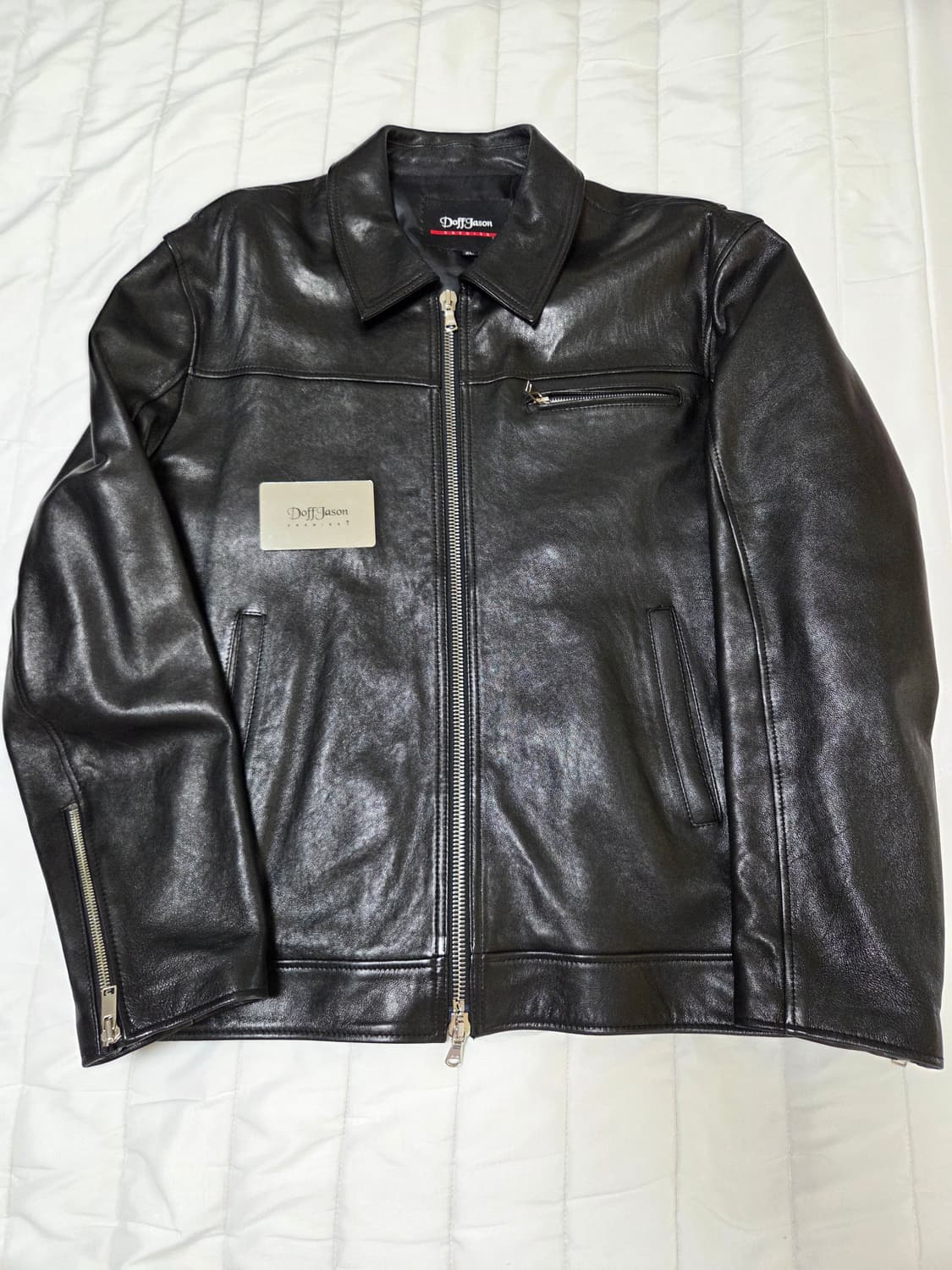 [XL]도프제이슨 프리미엄 램스킨 베지터블 싱글자켓 초판(람포지퍼버전) 상품이미지2