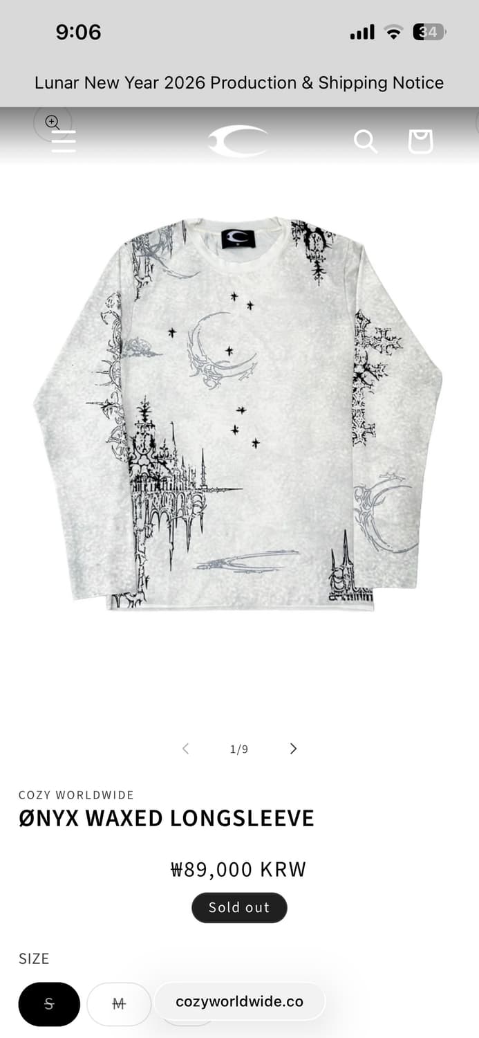 ONYX WAXED LONGSLEEVE 상품이미지2