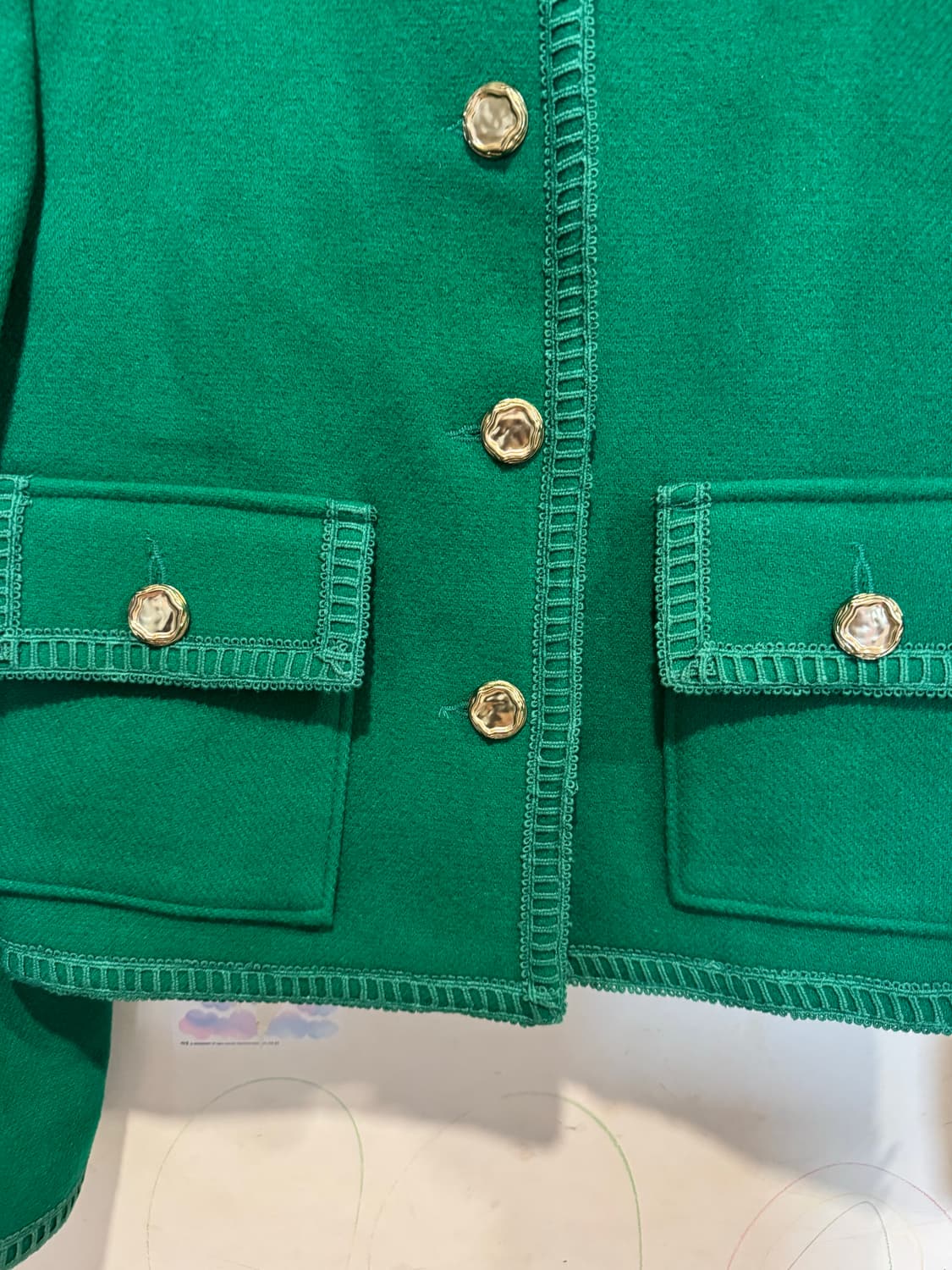 jull log 줄로그 그린 울 자켓 상품이미지4