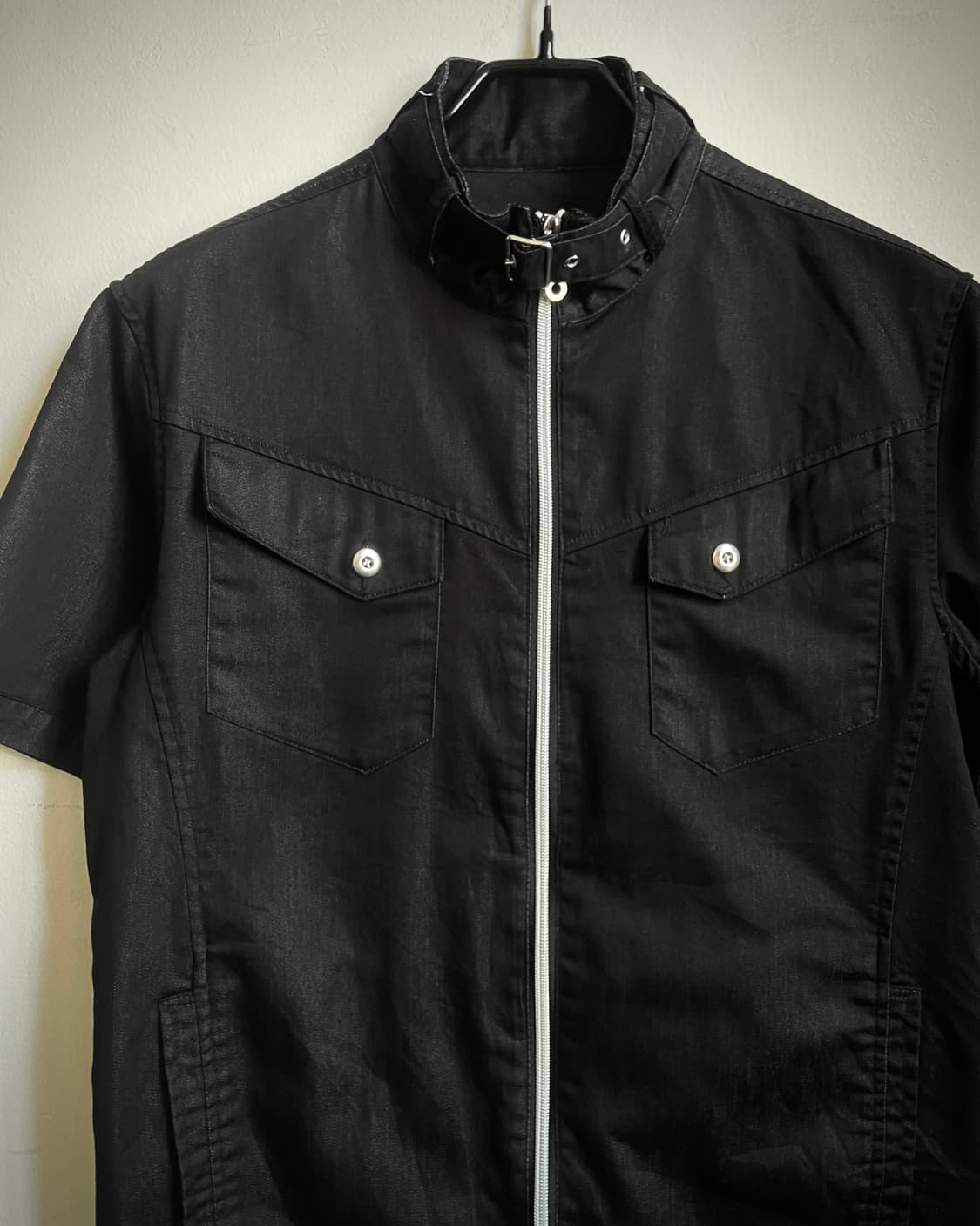MFE Half Sleeve Black Shirt Zip-up  상품이미지5