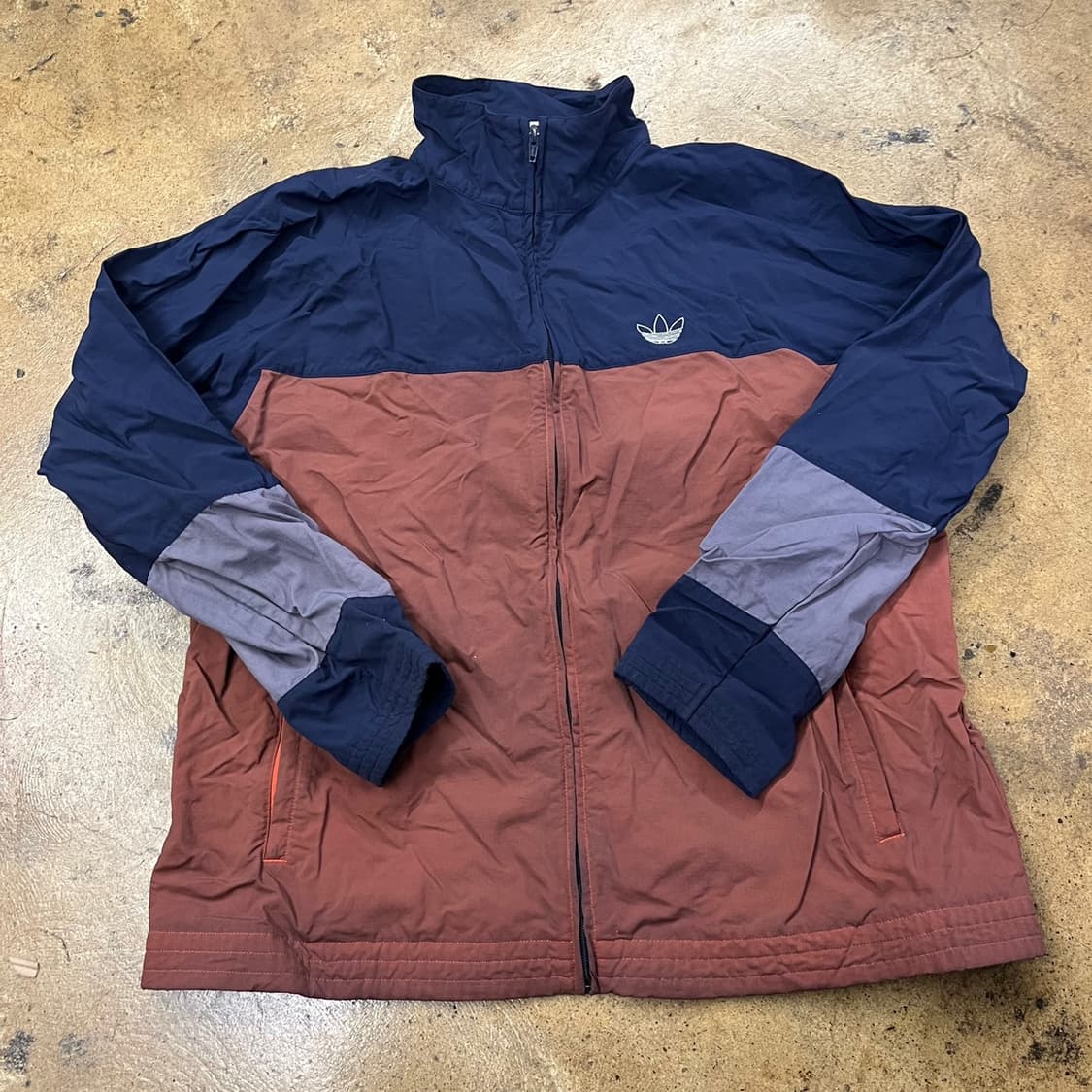 [정품/L] 아디다스 바람막이 네이비 브라운 컬러 b19 상품이미지2