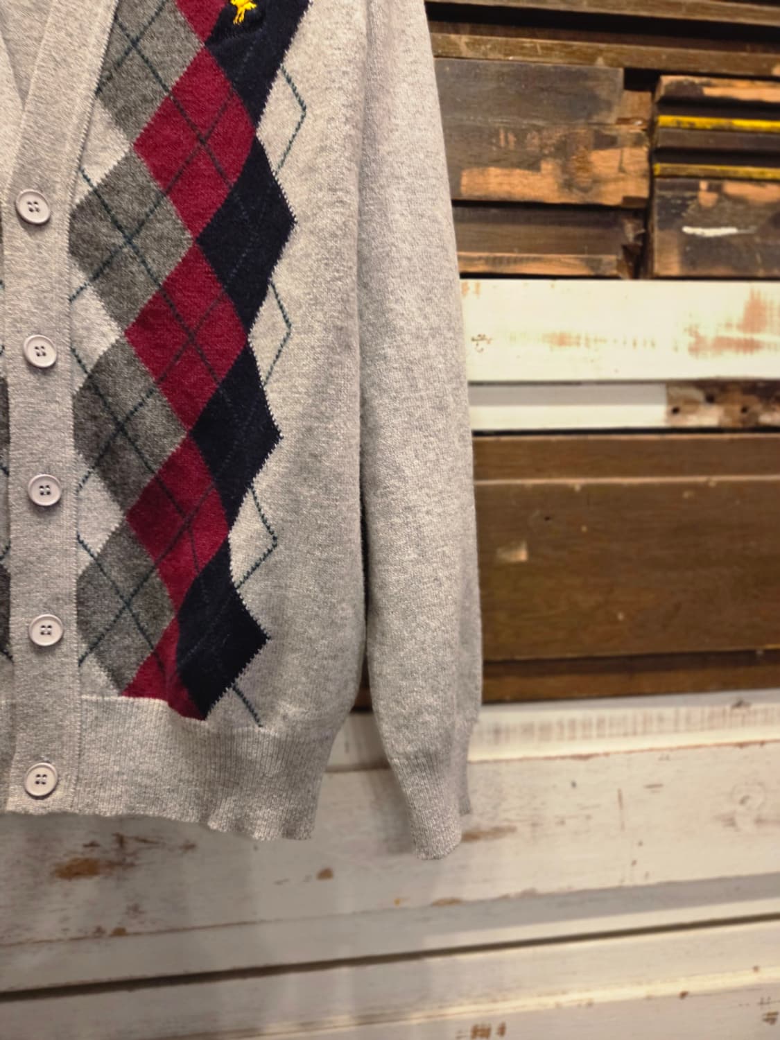 라일앤스콧 아가일패턴 가디건 상품이미지4