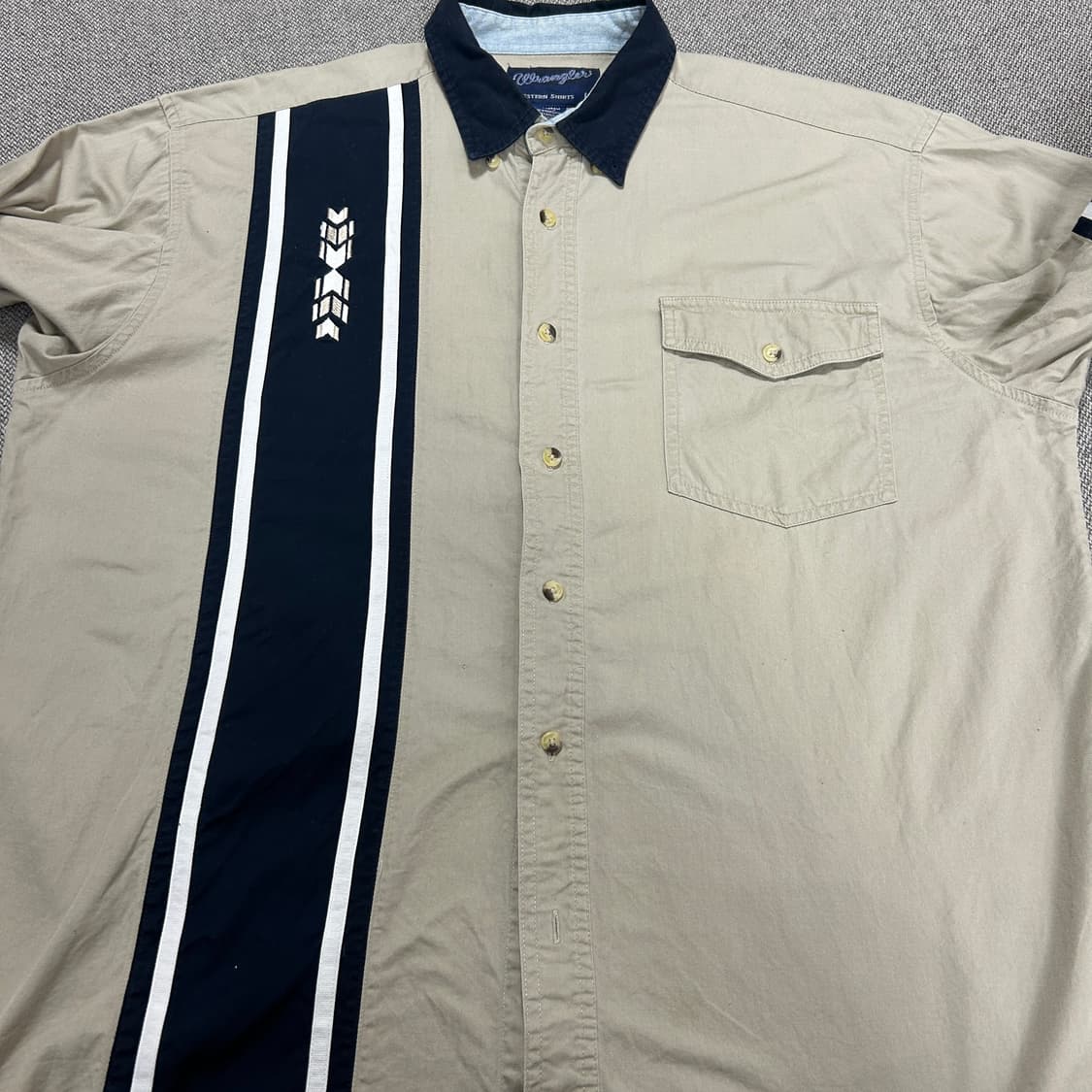 랭글러 베이지 웨스턴 셔츠(L) 상품이미지2
