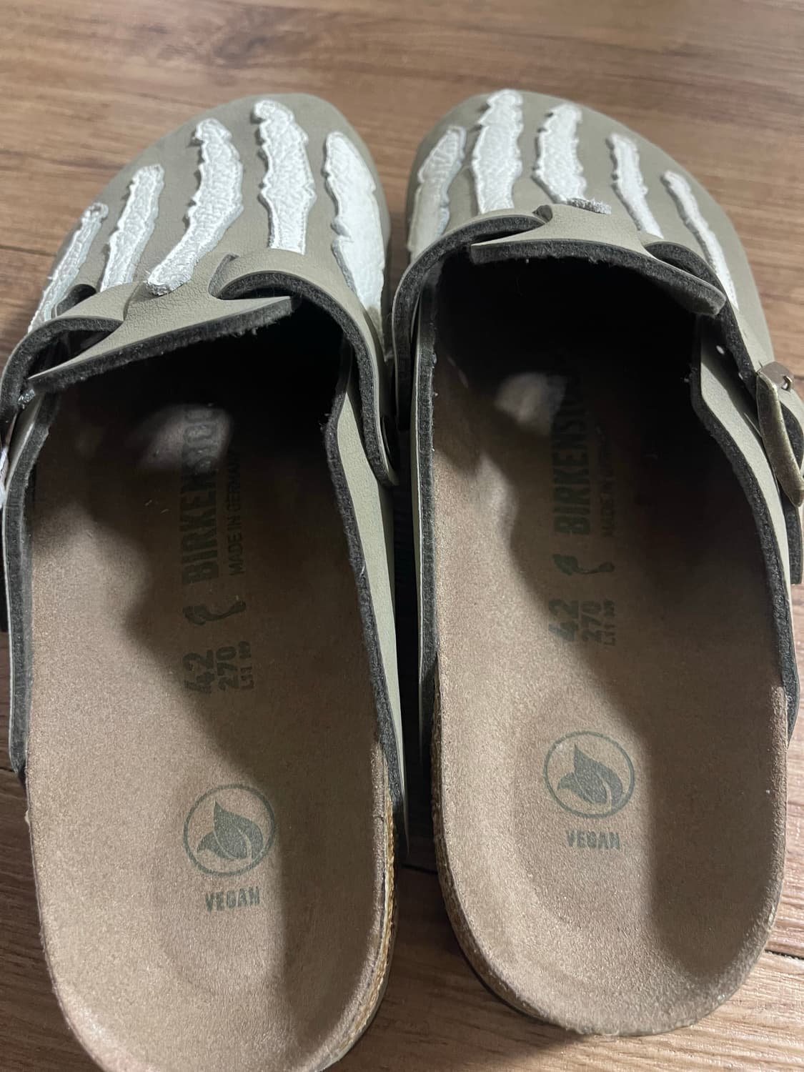 버켄스탁 보스턴 비건 카키 42 레귤러 본 커스텀 상품이미지2