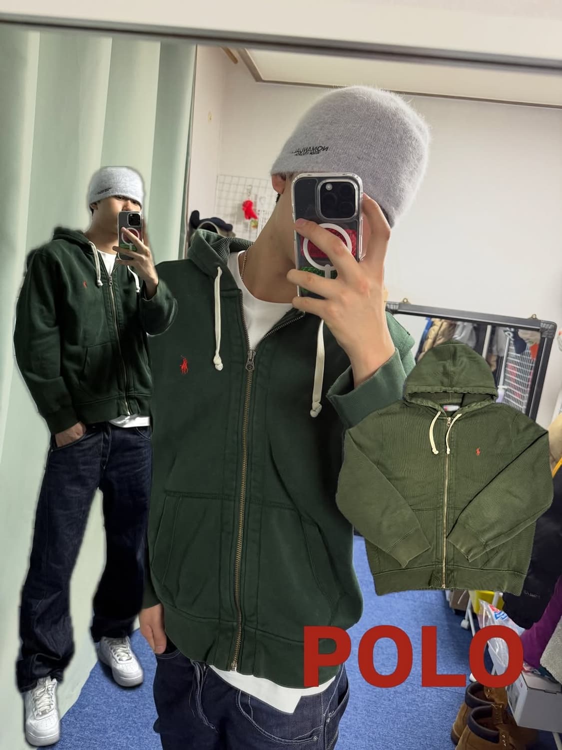 폴로 후드집업 상품이미지3