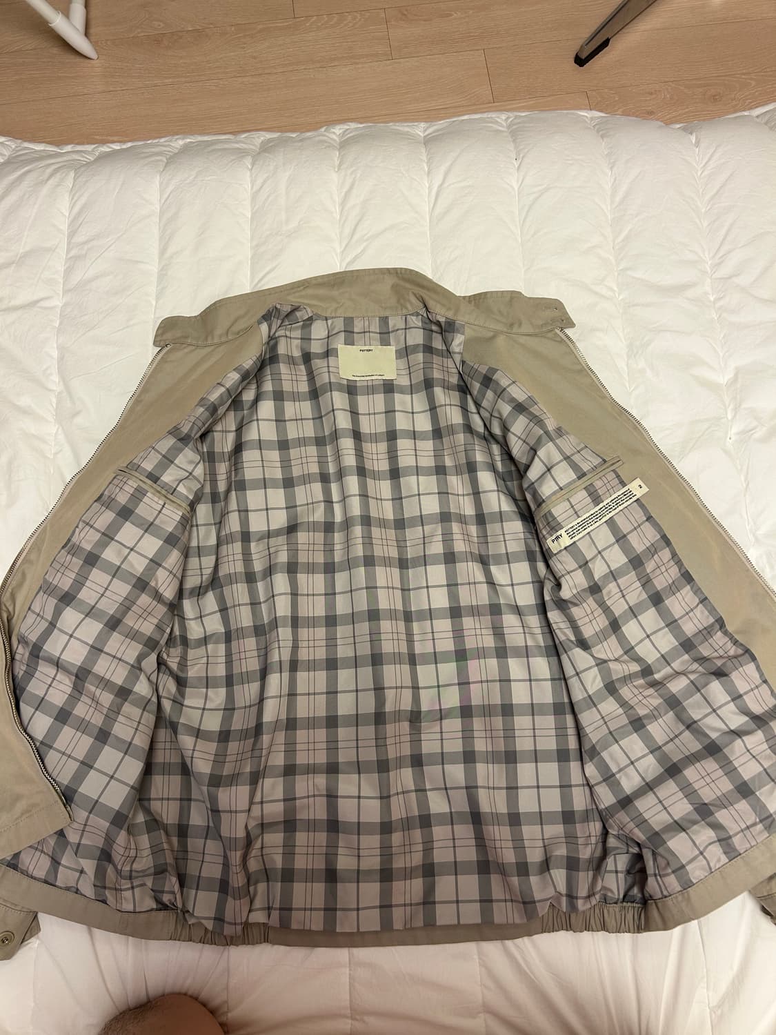 포터리 헤링턴자켓 베이지삭스 2사이즈 상품이미지3