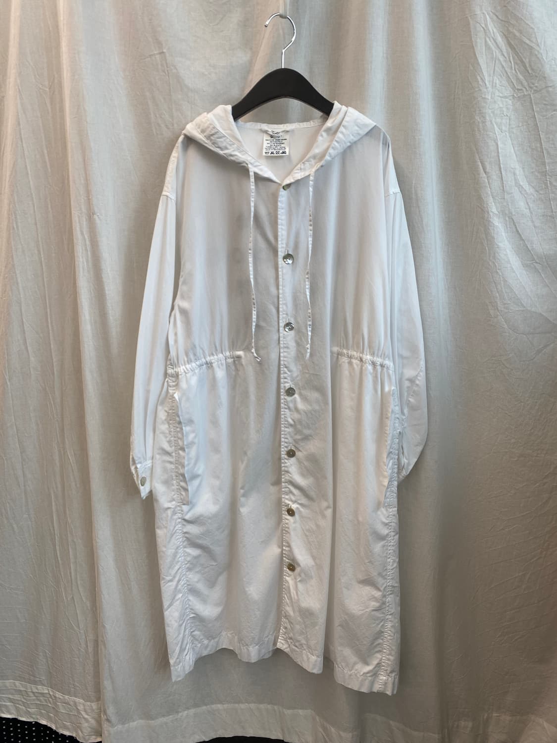 화이트 롱후드점퍼 상품이미지2