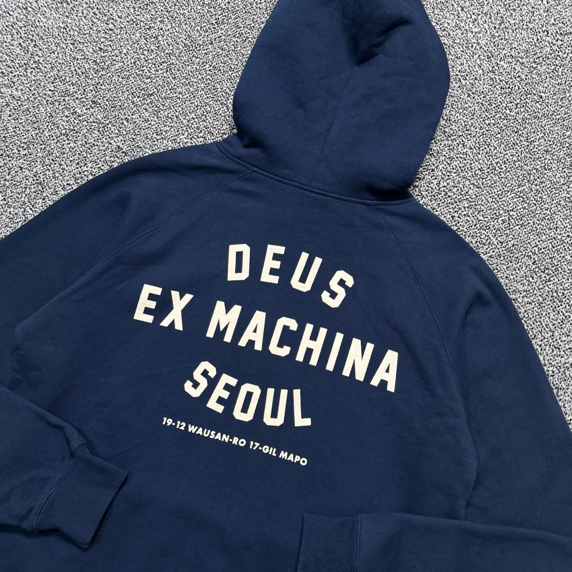 Name : 데우스 엑스마키나 서울 다크네이비컬러 후드티 :) 상품이미지4
