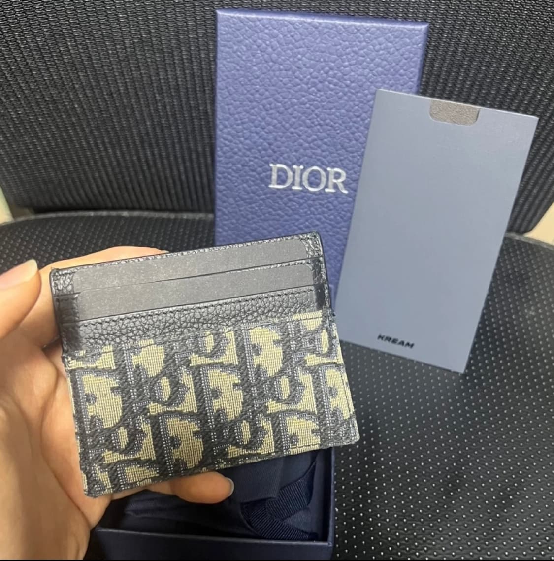 (크림판,풀박스) 디올 오블리크 카드지갑 상품이미지2