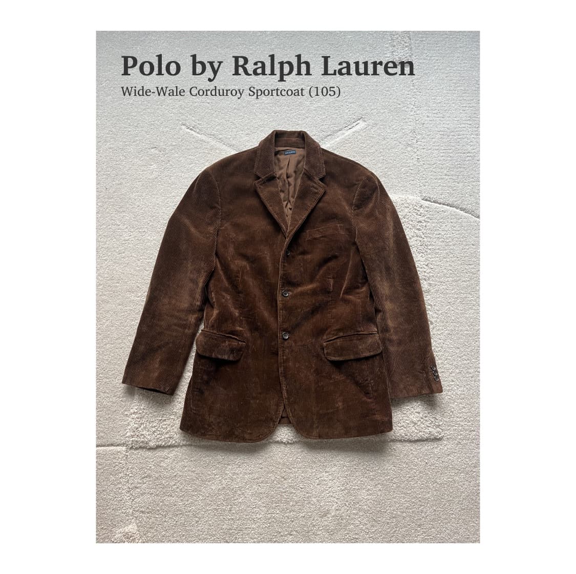 폴로 랄프로렌 와이드 웨일 코듀로이 스포츠자켓 (105) 상품이미지1
