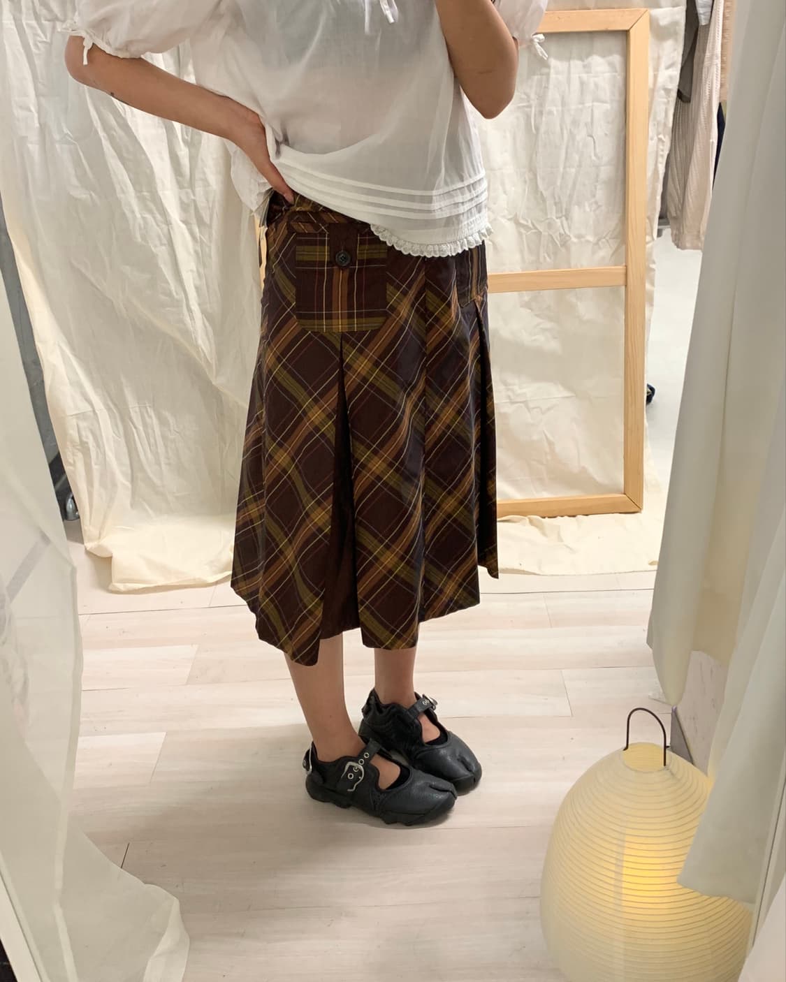 [TACHIBANA] pocket check pattern skirt  상품이미지8
