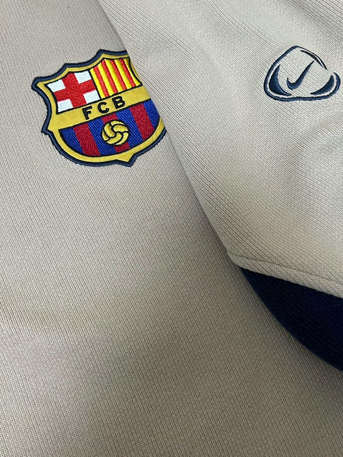 00s 나이키 바르셀로나 베이지 빈티지 스웻셔츠 상품이미지5