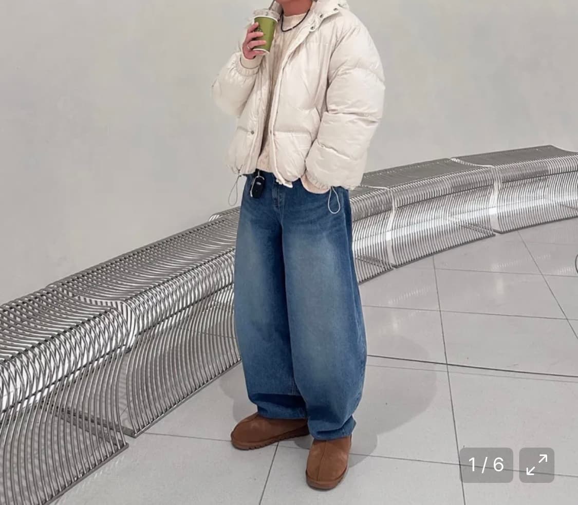 스켈리웩 스윙 벌룬핏 데님 M 상품이미지2