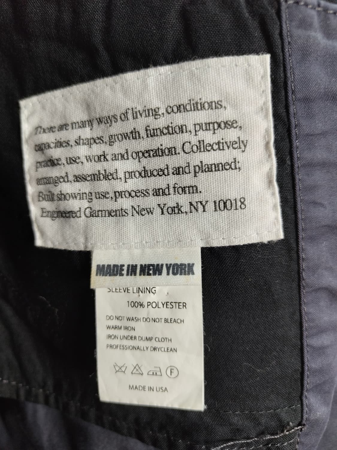 엔지니어드가먼츠 네이비 자켓 s사이즈 상품이미지3