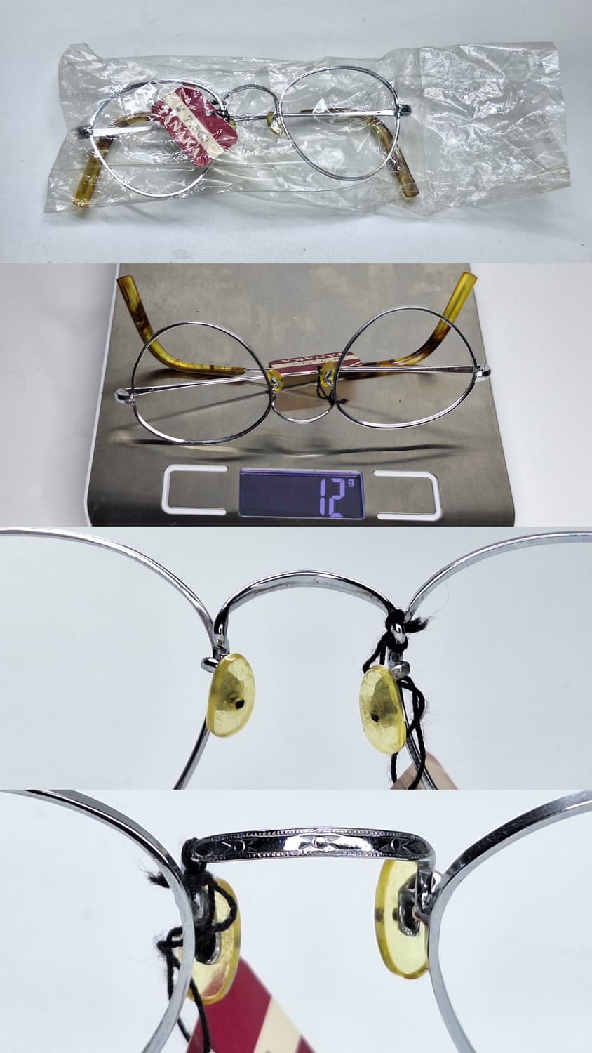 80s 일본제 빈티지 데드스톡 미사용/역삼각형 판토형 안경테 클래식 상품이미지8
