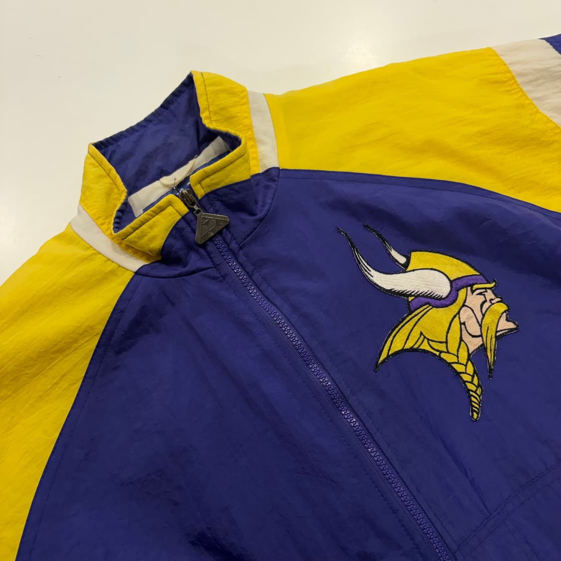 [L] 90s APEX NFL 바이킹스 누빔 바람막이 자켓 D796 상품이미지3