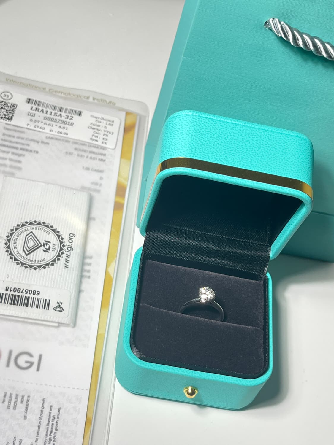 *새상품* 랩그로운다이아몬드 솔리테어 14k반지 상품이미지7