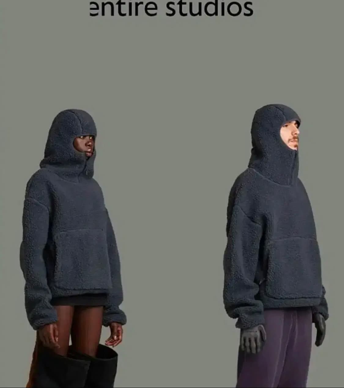 엔타이어스튜디오 플러피 플리스 브라운 상품이미지2