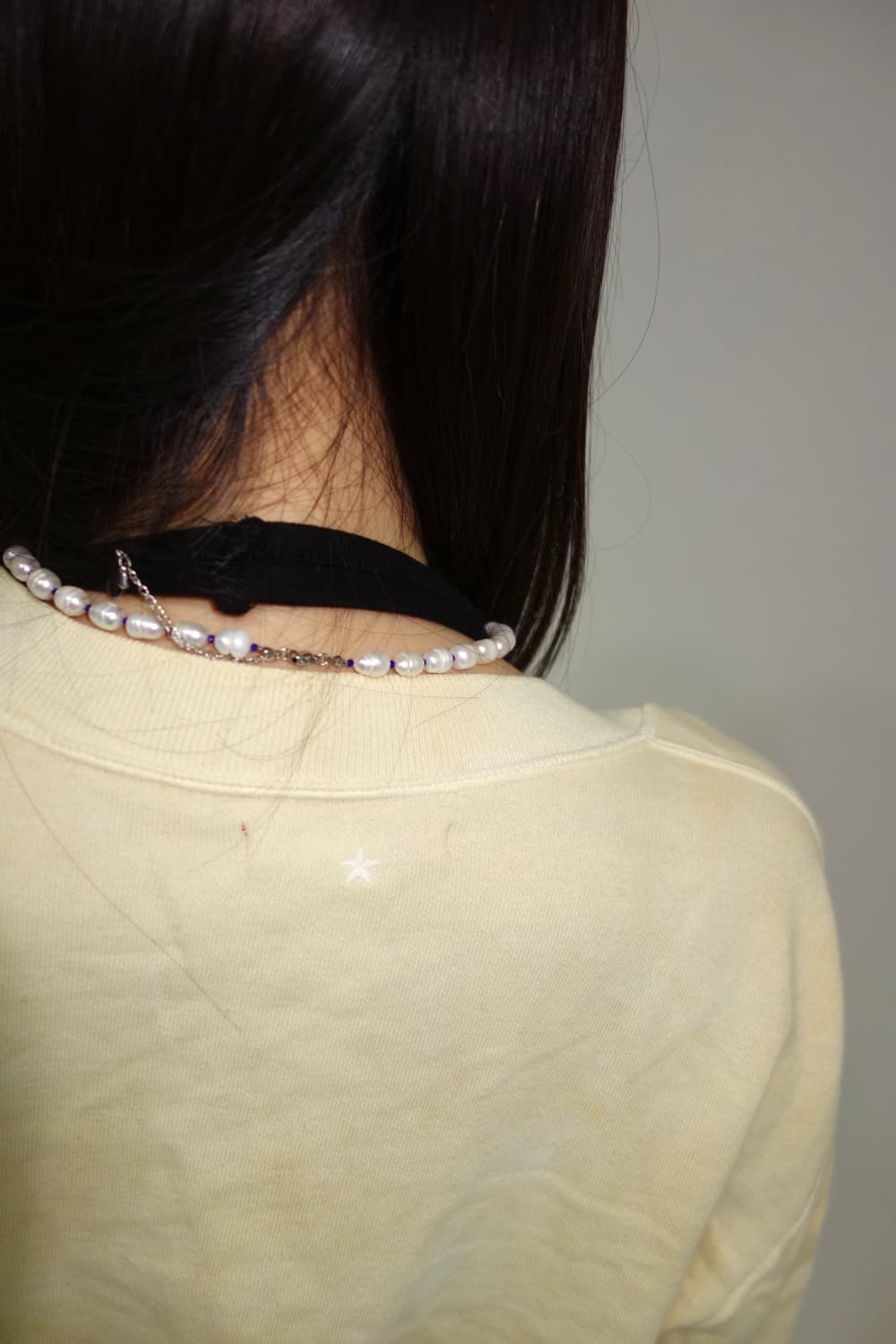 아이보리 버튼 티 상품이미지3