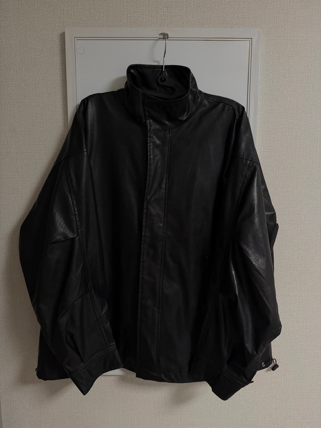 vintage black Leather Jacket 상품이미지1