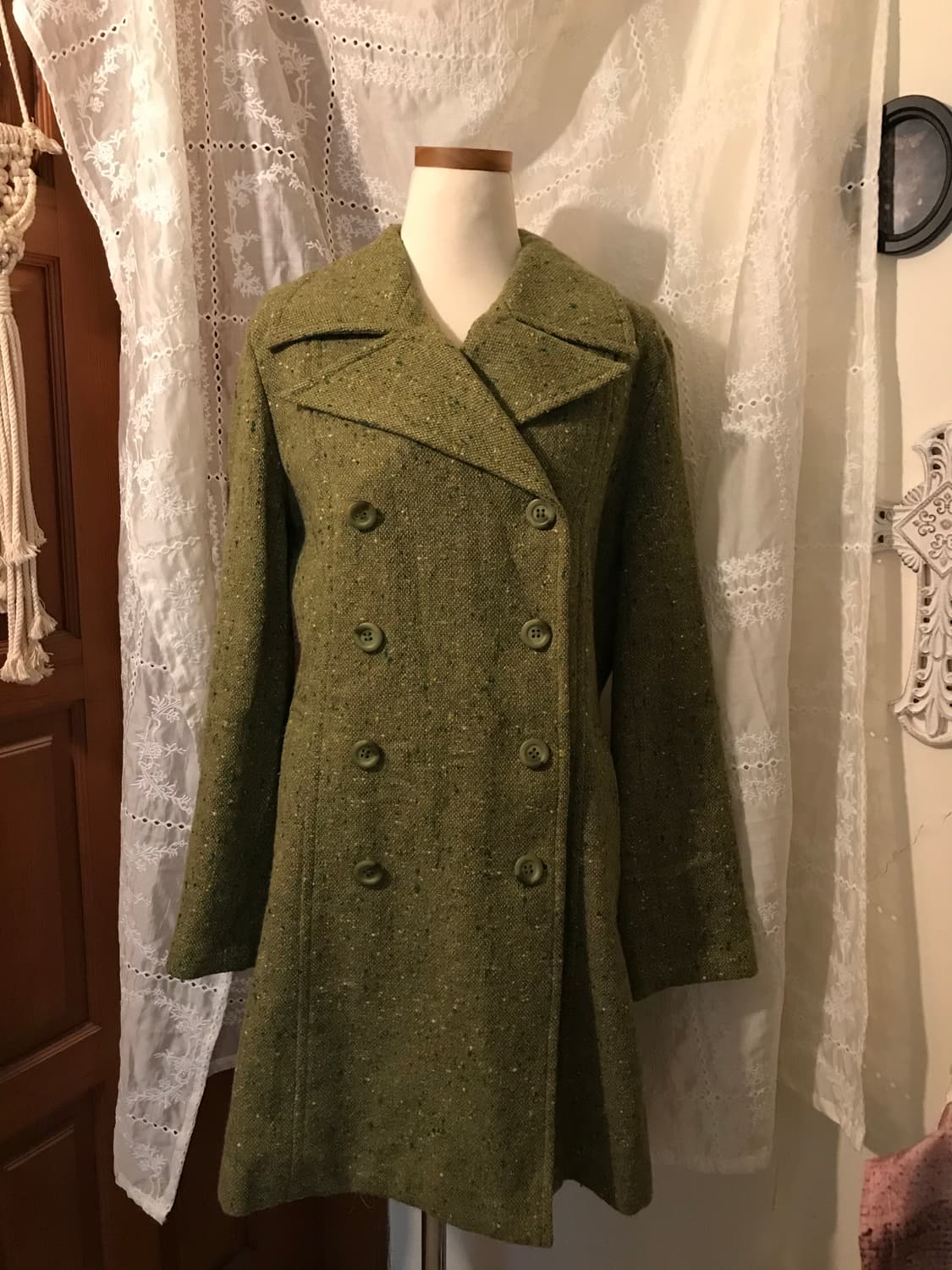 빈티지 미쉘 클랑 더블 코트 상품이미지1