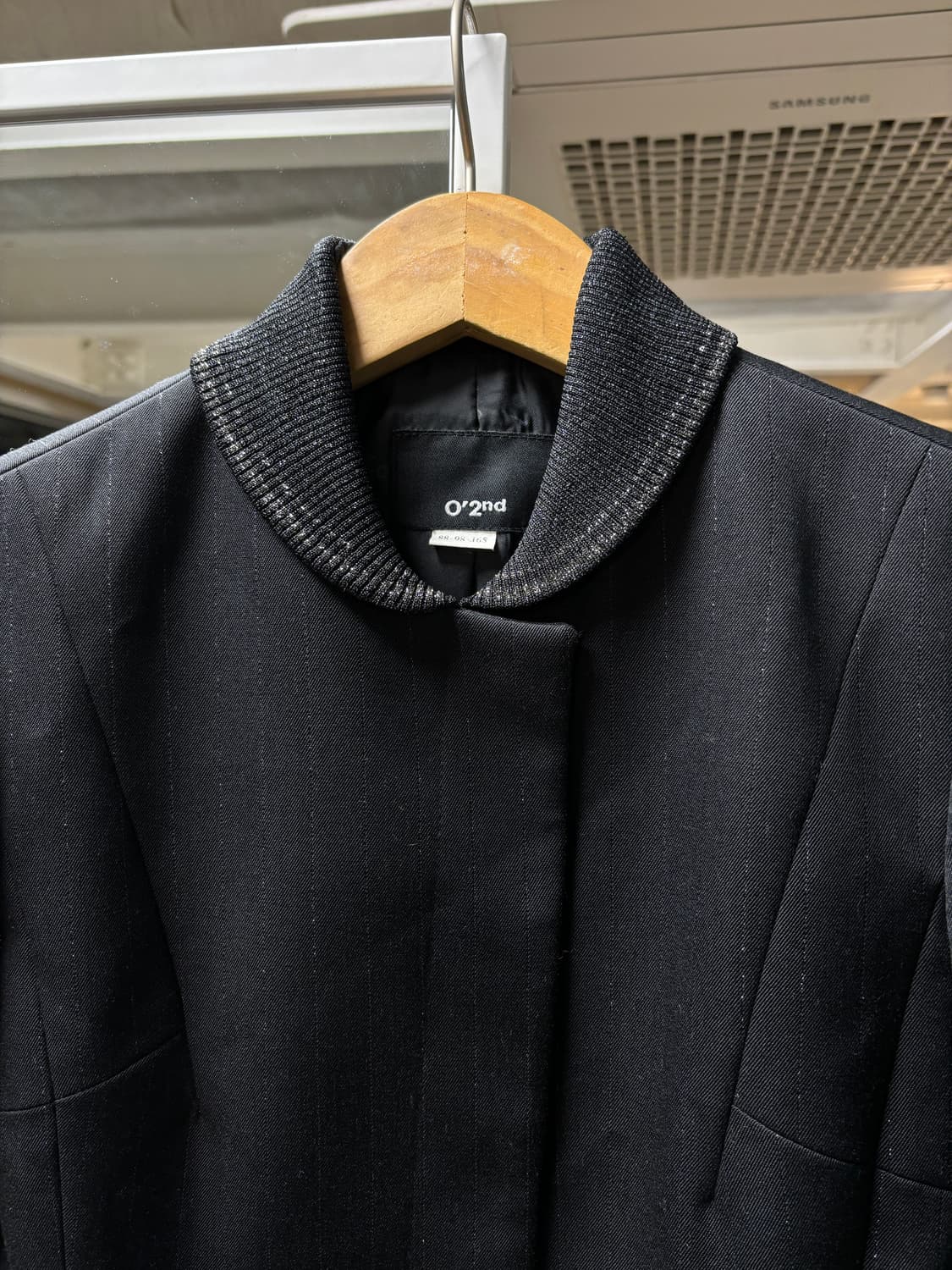 O'2nd 스트라이프 립 카라 자켓 상품이미지3