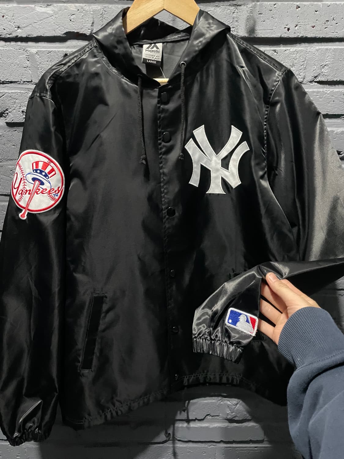 마제스틱 뉴욕 양키스 스냅버튼 자켓 상품이미지5