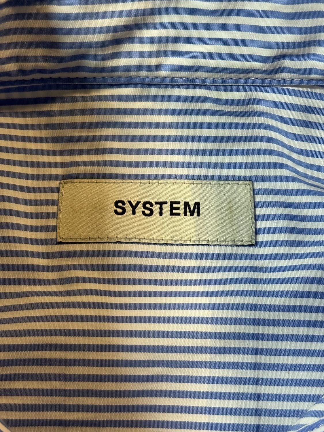 시스템옴므 오버핏 스트라이프 셔츠_100 상품이미지5