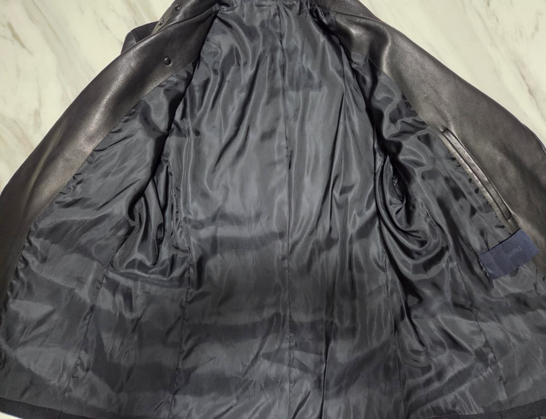 준지 팔가죽 라이더 자켓 상품이미지4