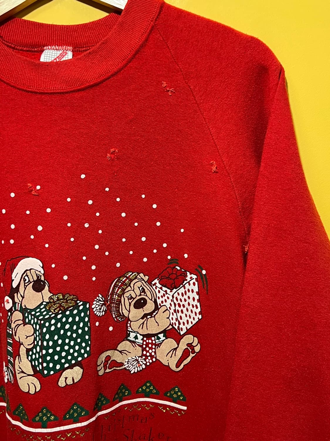 90s [여성L] USA 저지스 크리스마스 빈티지 맨투맨 상품이미지2