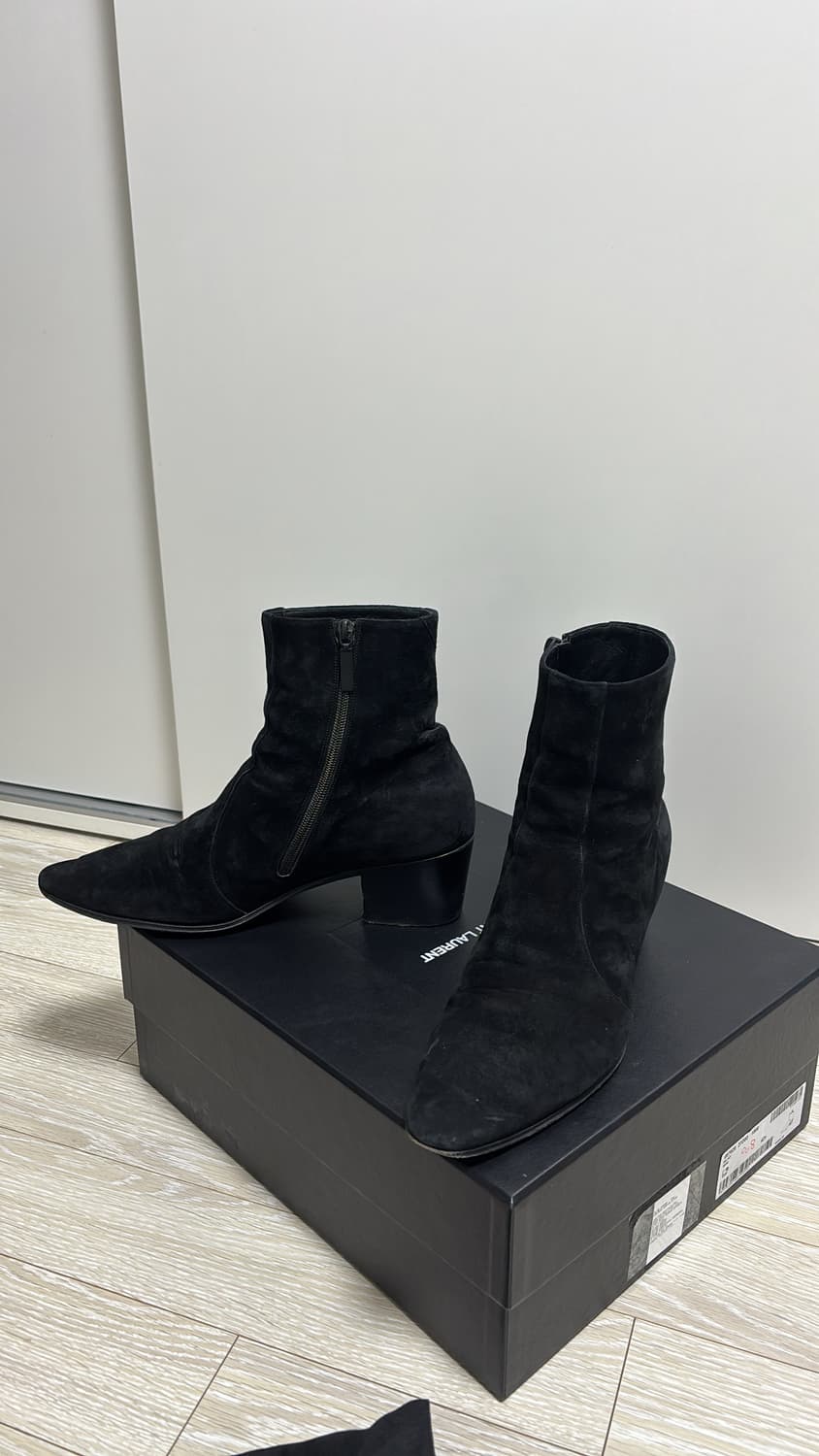 생로랑 바실리 22fw 스웨이드 앵클부츠 42.5사이즈 상품이미지2