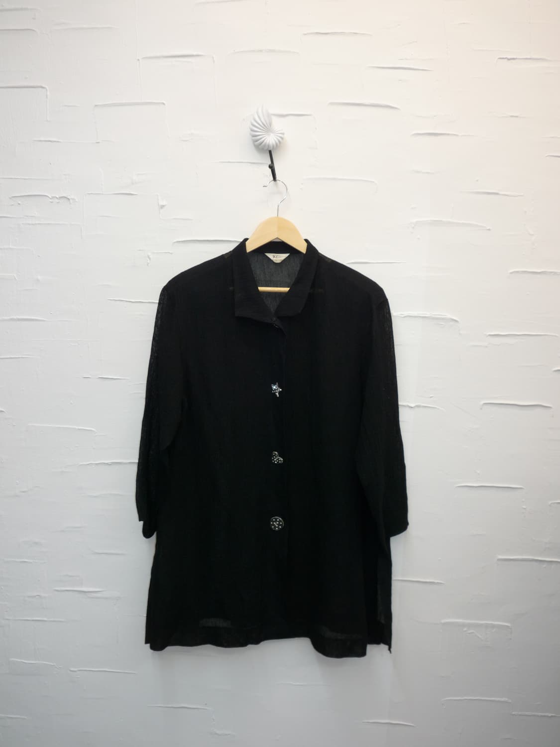 Shape button black jacket 상품이미지4
