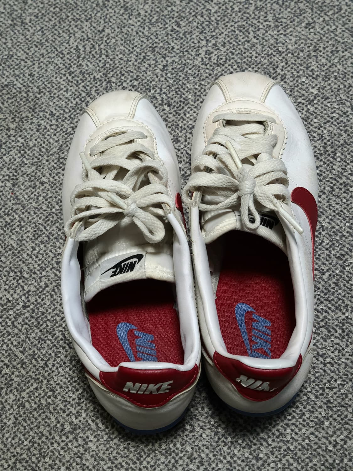 나이키 클래식 코르테즈 레더 화이트/레드 스우시 240mm 상품이미지6