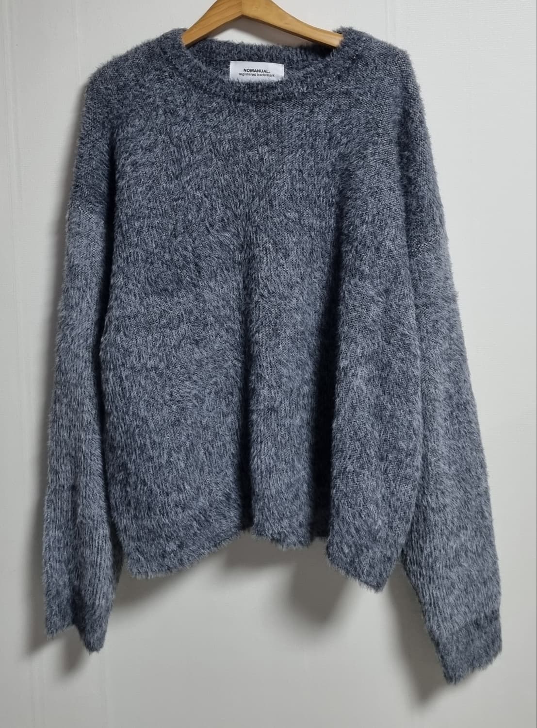 XL ) 노매뉴얼 그레이 헤어리 니트  상품이미지1