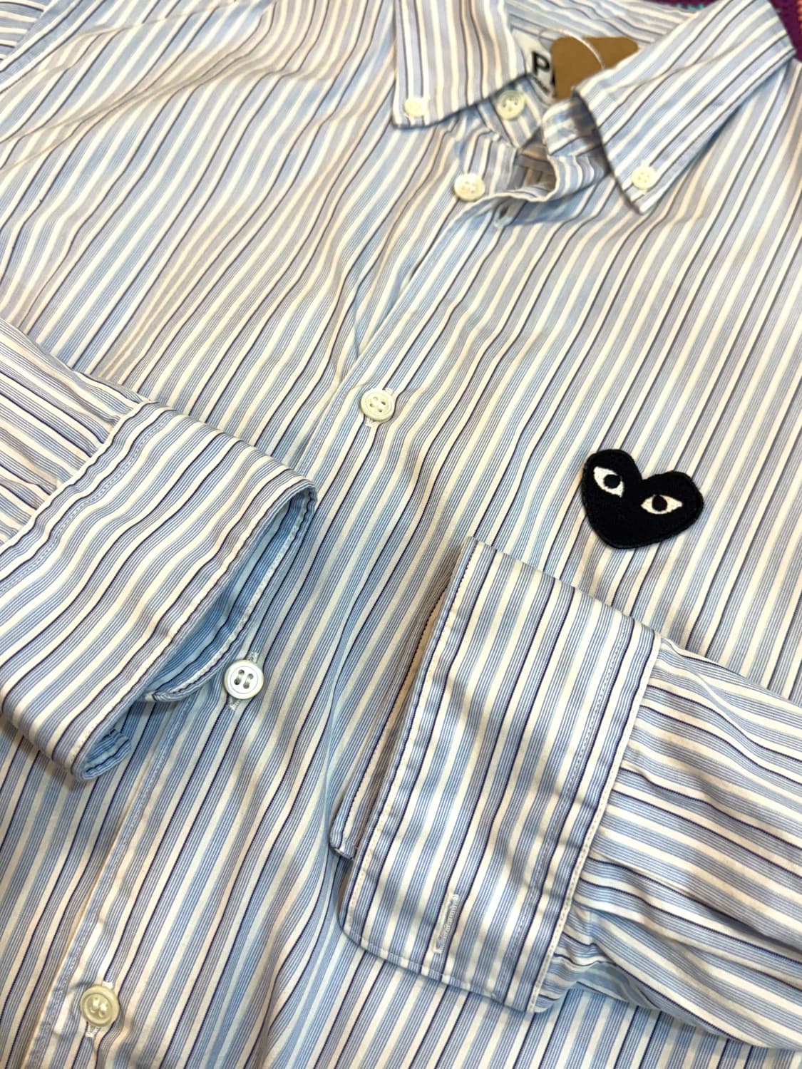 정품 꼼데가르송 셔츠M 상품이미지5