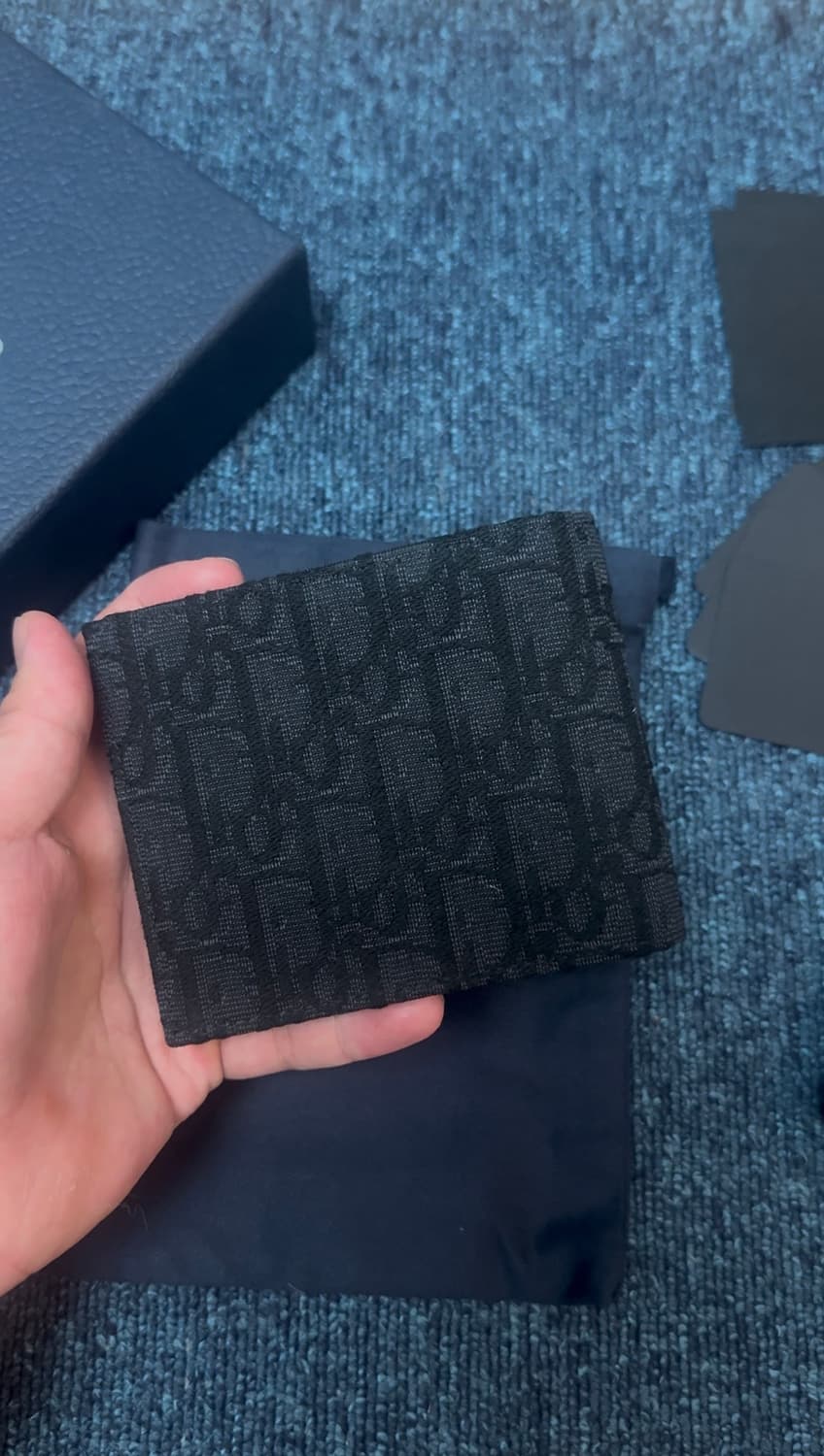 디올 오블리크 반지갑 블랙 상품이미지2