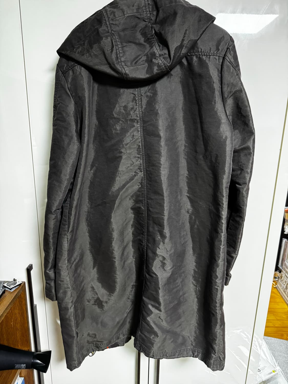 켈빈클라인 진스 카키스 롱 후드 야상 자켓 L 상품이미지3