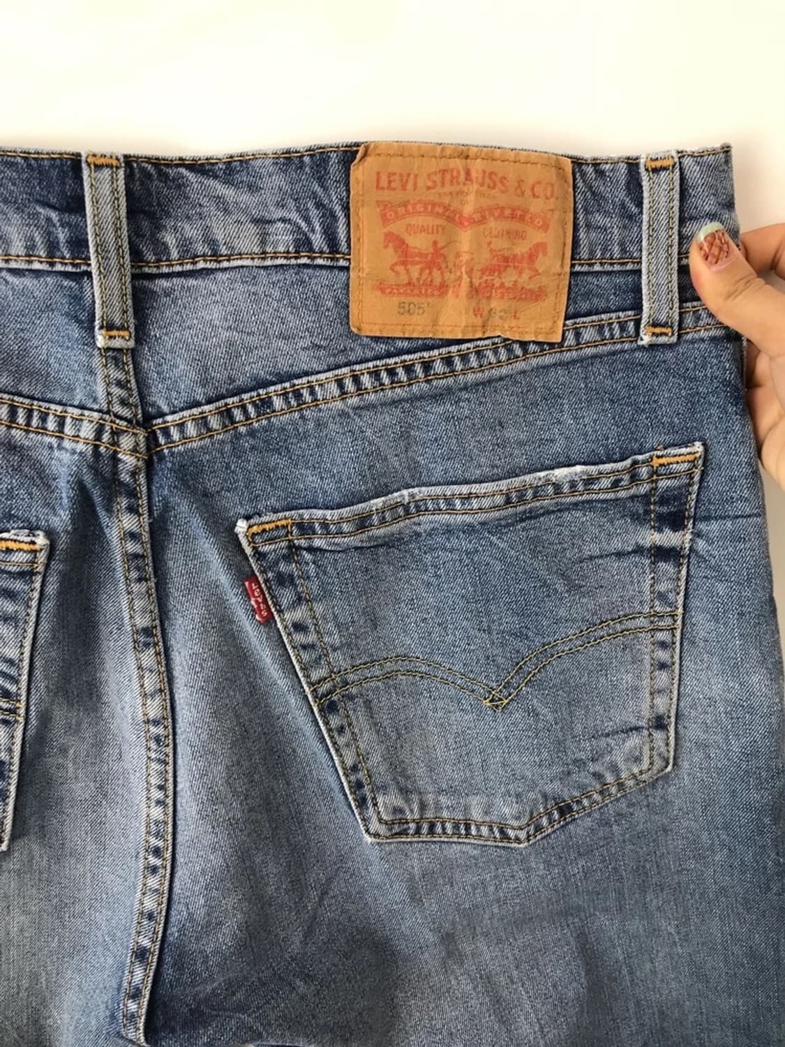 Levi’s 505 Light Wash Denim Shorts 상품이미지6