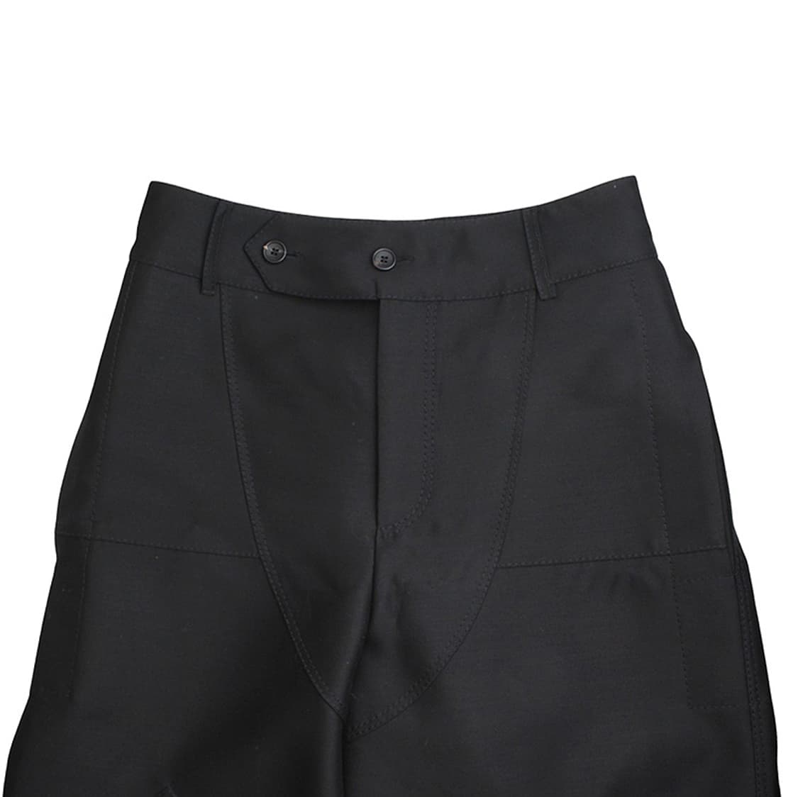 랑방 블랙 울실크 와이드 팬츠 55 상품이미지4