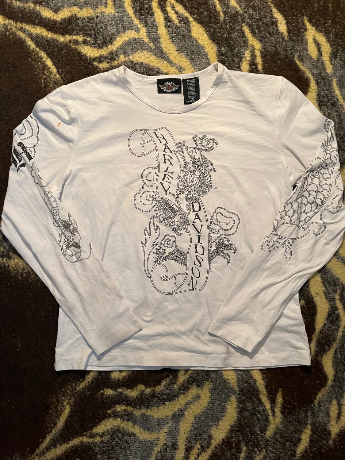 Harley davidson 드래곤 그래픽 롱슬리브 상품이미지1