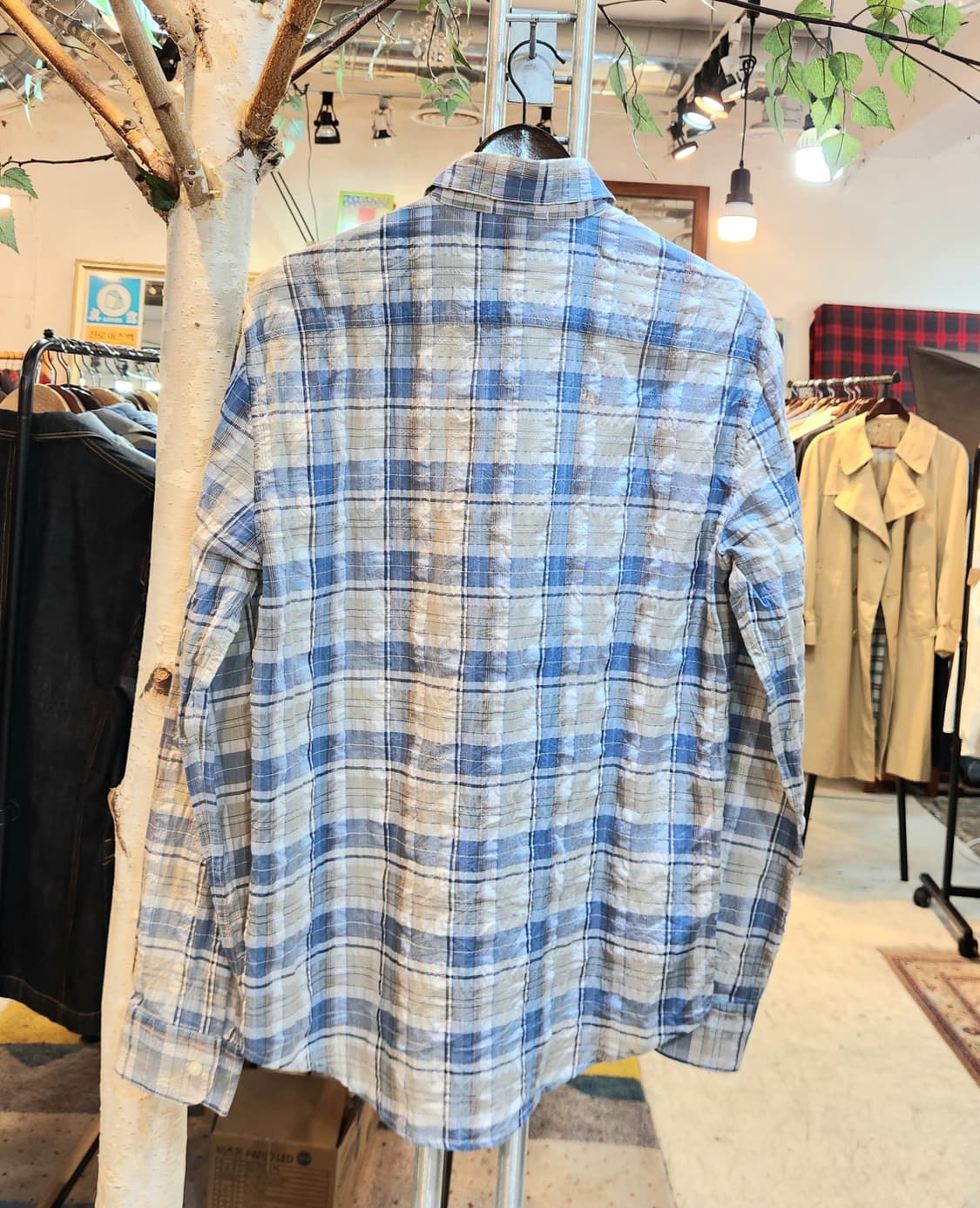 CP 컴퍼니 블루 체크 셔츠 상품이미지5