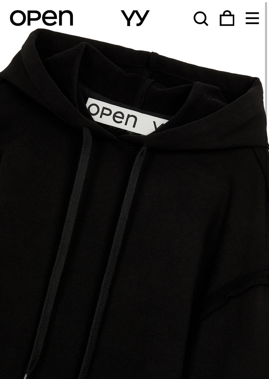 Open yy bodysuit black 상품이미지2