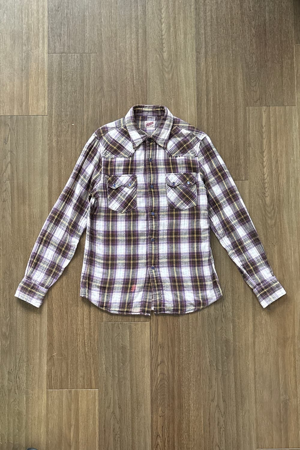 Check Western Flannel Shirt 상품이미지4